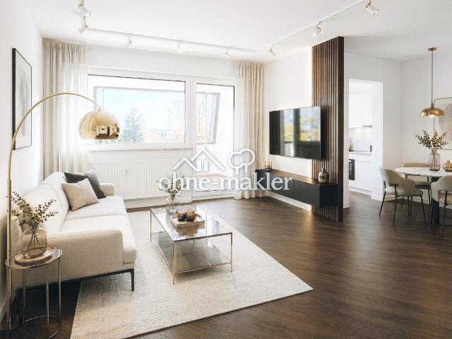 Neustadt Hambach: Helle, frisch sanierte 3 Zimmer Wohnung mit Loggia und Blick in die Rheinebene
