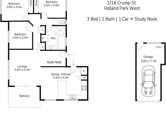 Rental! 1/14 Crump Street, Holland Park West QLD 4121