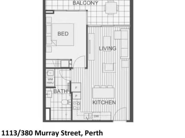 New 1 BR 1113/380 Murray Street, Perth Apartment for rent Lis.