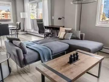 Beltline, Calgary, Alberta - Balcony, Equipped kitchen