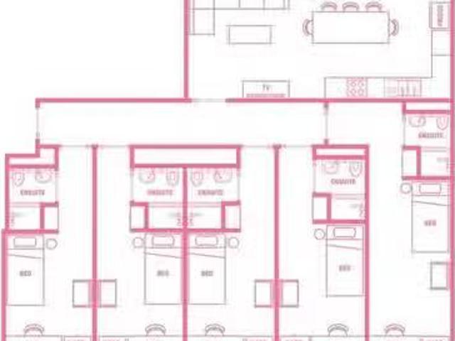 For Rent! 1 Room 8 Bedroom Shared Bathroom, King Single Bed
