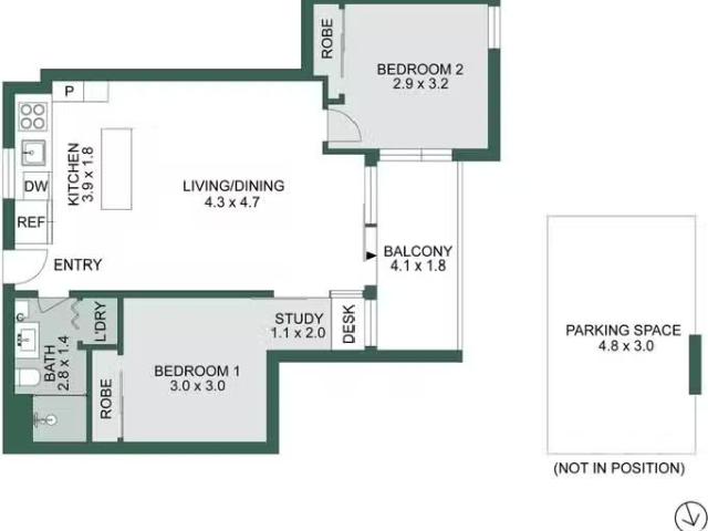 Nice 205/27 Wilson Avenue, Brunswick VIC 3056