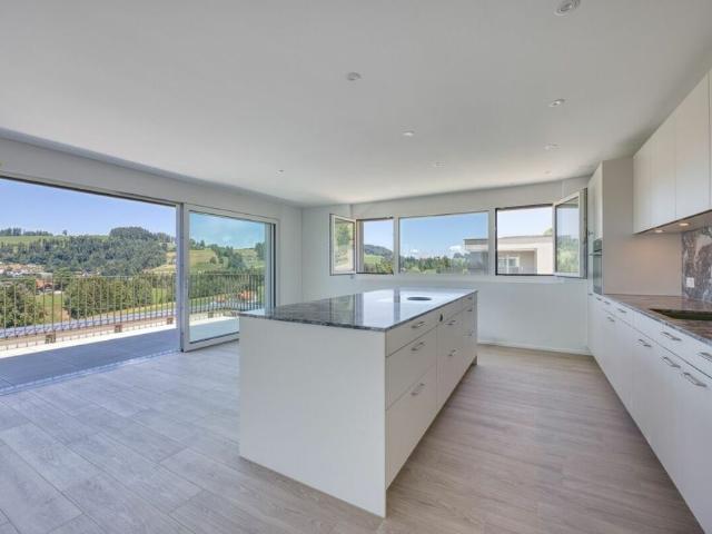 NEW CONSTRUCTION – Exclusive 4.5 room penthouse apartment with a spacious terrace and beautiful views