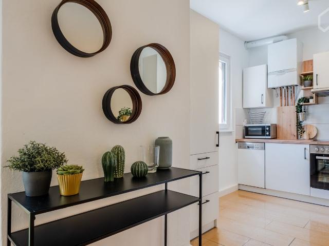 New kitchen and bathroom Lovely Studio with balcony in quiet location, Berlin Amsterdam Apartments for Rent