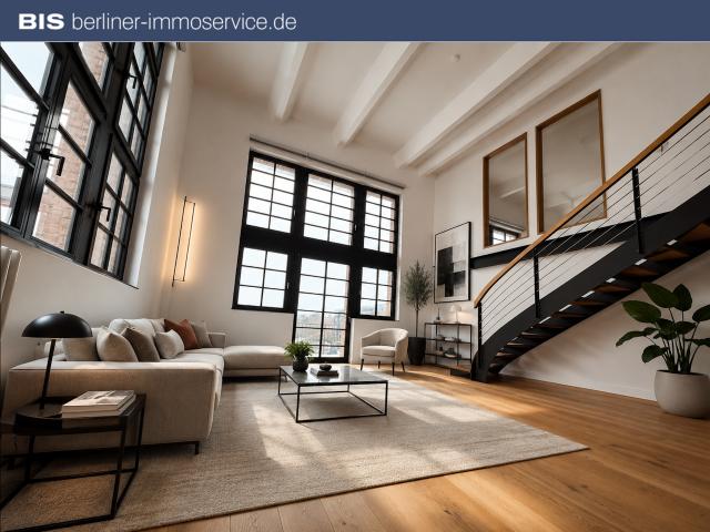 New York Flair an der Spree – außergewöhnliches Loft mit Galerie und Südbalkon
