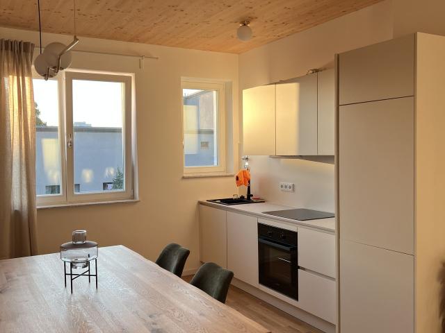 Newly built bright modern apartment with warm wood interiors and balcony, Berlin Amsterdam Apartments for Rent