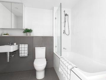Newly completed apartment in boutique building