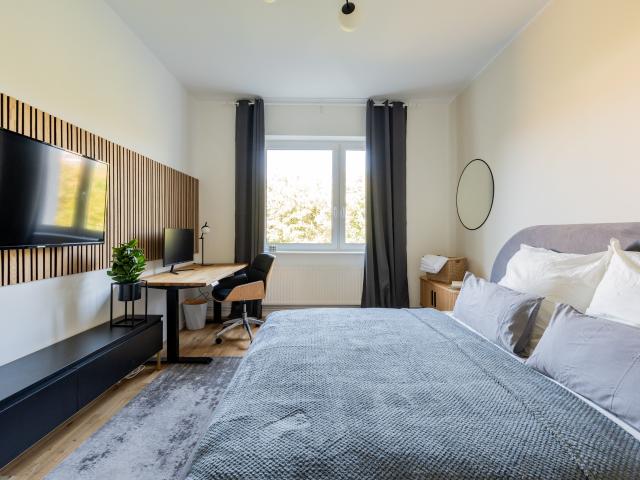 Newly Renovated 2 Room Apartment with Spacious Living Room and Working Place