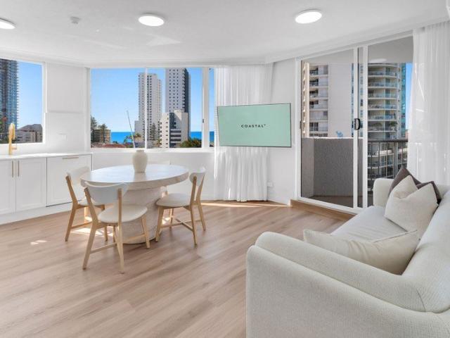 NEWLY RENOVATED EAST FACING APARTMENT WITH OCEAN, RIVER & CITY VIEWS