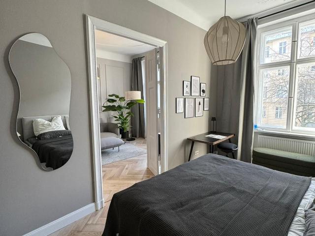 Newly renovated old building gem with stucco and designer kitchen top location Steglitz, Berlin Amsterdam Apartments for Rent