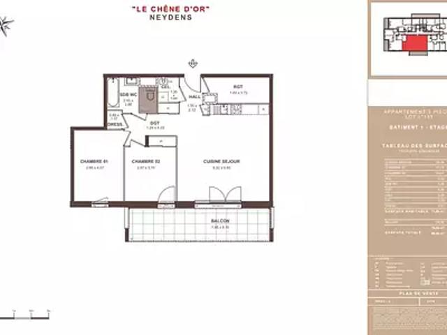 Neydens 74160 Achat / Vente appartement 3 pièces t3