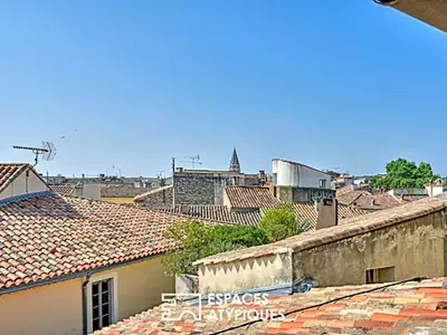Nîmes 30000 Achat / Vente appartement 3 pièces t3 au dernier étage terrasse