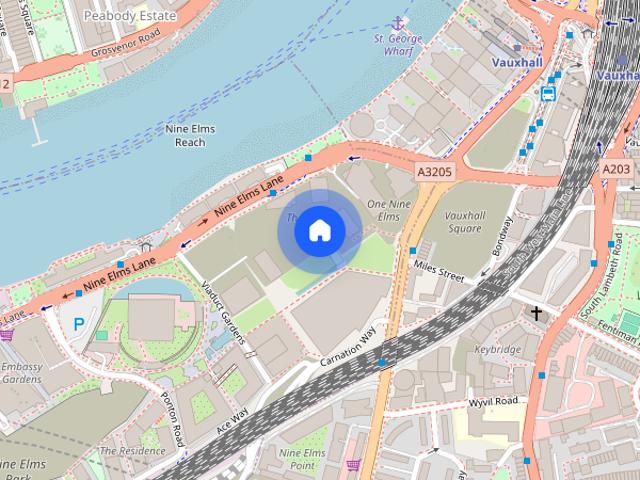 Nine Elms Lane, Nine Elms