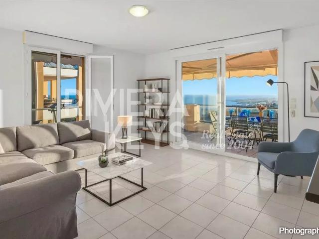 NICE – Magnan: Superbe 3 pièces dernier étage, vue mer pano. 70m² Nice