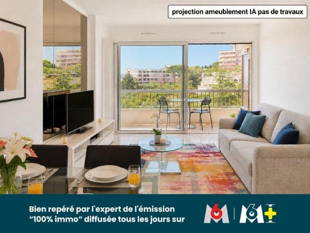 Nice Ouest: 2 Pièces Vue Mer Dans Une Résidence D’Exception 50m² Nice