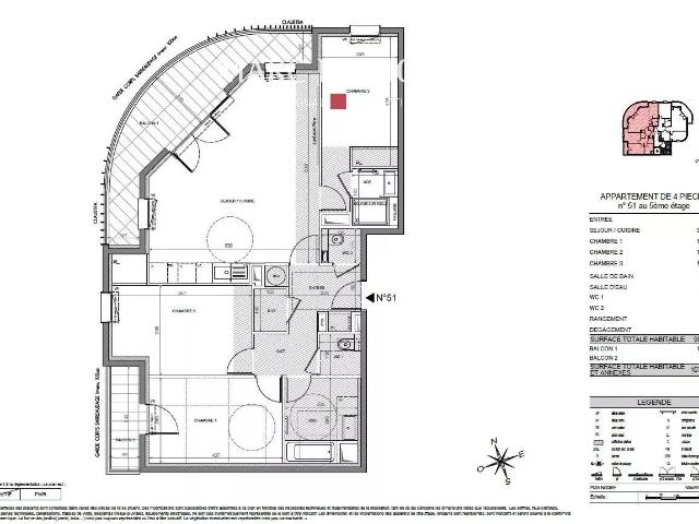 Nice Centre appartement neuf 4 pièces avec balcons 90m² Nice