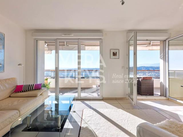NICE – Fabron: Dernier étage 4 pièces moderne avec terrasse. 78m² Nice