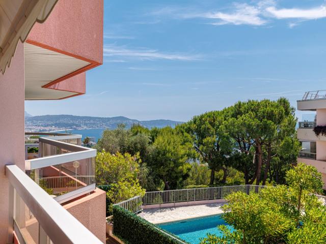 Nice Lanterne 3 Pièces au calme Vue mer 3 terrasses 87m² Nice