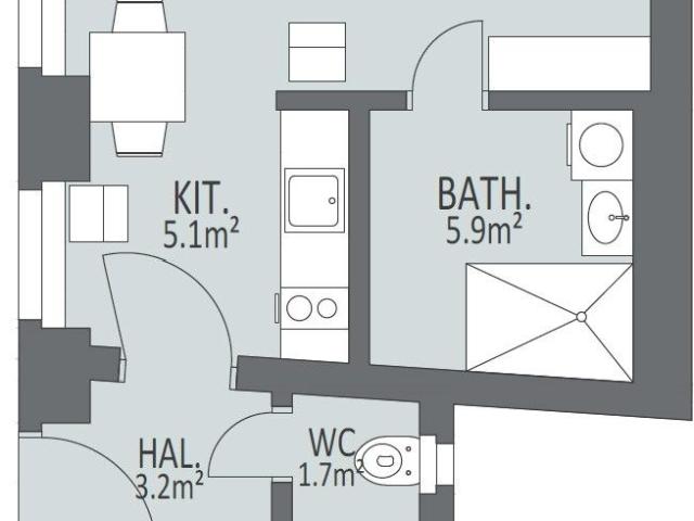 Nice studio apt next to city center