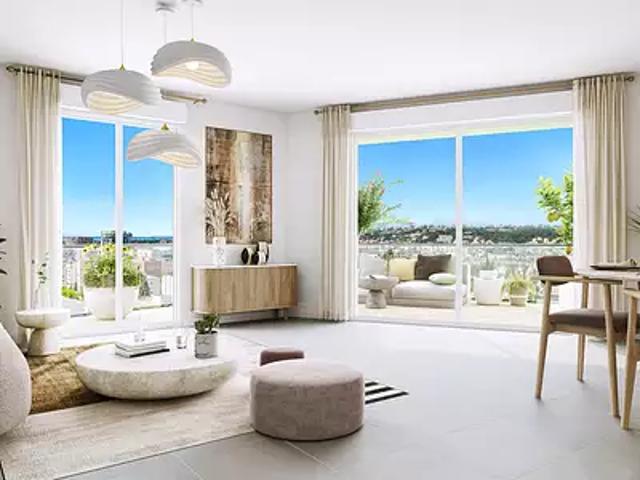 Nice 06200 Programme neuf appartement neuf à vendre t3 LMNP NF