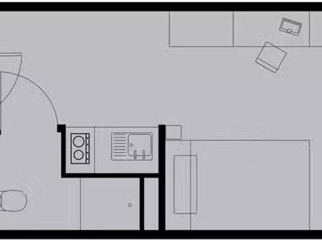 New 1 BR Gold Studio Private Upper Level