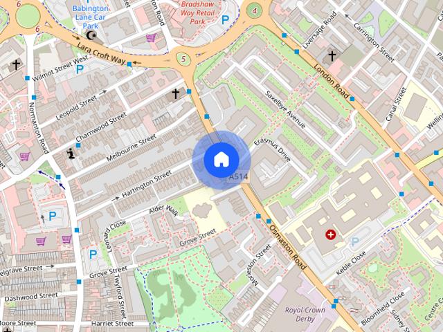 Nickys Court Flats, 24 Osmaston Road, Derby, Derbyshire, DE1 2HR