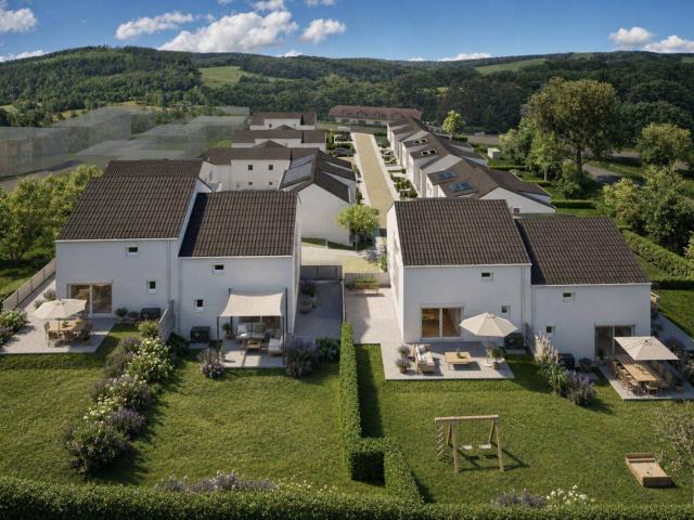 Niedrigenergie Ziegelmassiv Doppelhaushälfte mit Wienerwaldblick