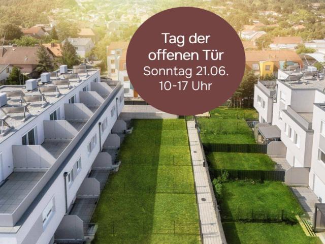Niedrigenergie Reihenhaus Ziegelmassivbau mit 4,5 Zimmern, Eigengarten, Dachterrasse, Keller u. Garagenplatz, provisionsfrei!