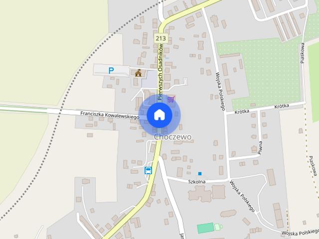 Nieruchomość w otoczeniu zieleni Sasino
