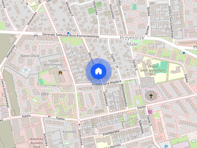 Nieruchomość z ogródkiem blisko Uniwersytetu Gd