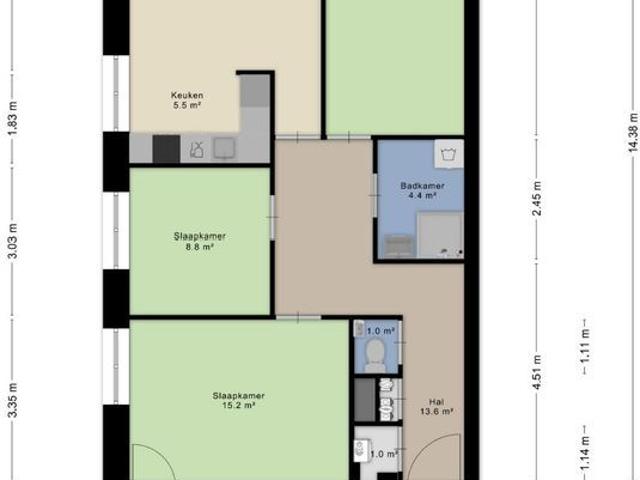 Noord West Buitensingel 16 B, Galerijflat in Den Haag Wolters Housing