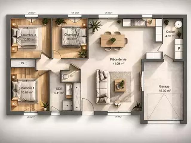 Nohant en Goût 18390 Programme neuf maison neuf à vendre 5 pièces