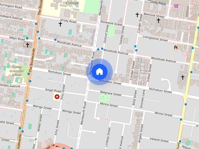 North to rear facing residence in a blue chip location