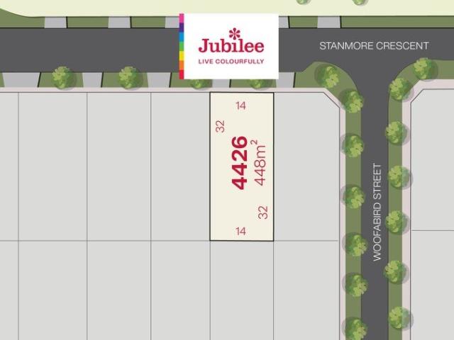 North east facing 448m² lot with 14m frontage in Jubilee's thriving lifestyle community