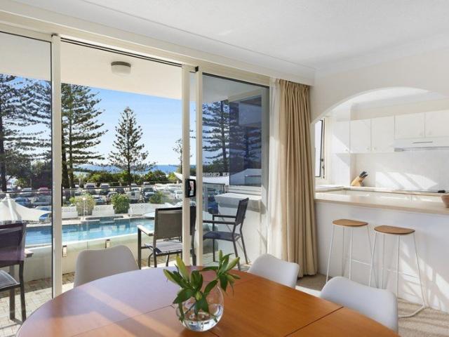 North East Facing Beachfront Apartment with Coastal Views