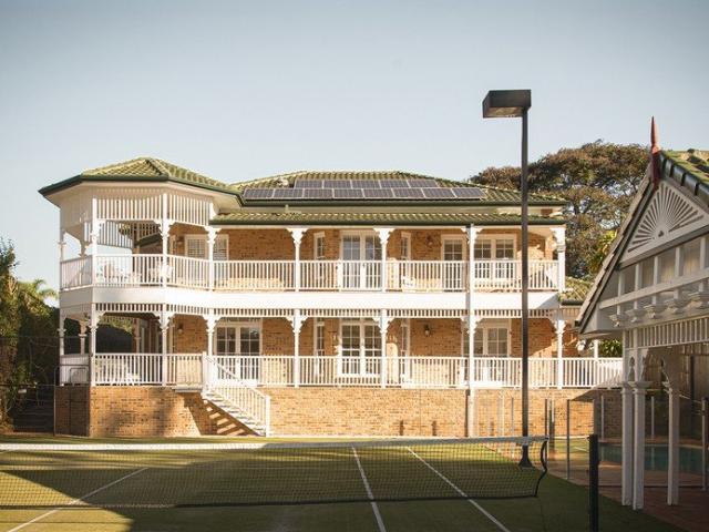 North Facing Absolute Riverfront Living with Tennis Court, Pool & Resort Style Entertaining