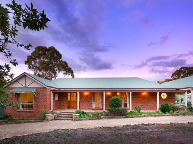 North facing brick Homestead on expansive garden grounds with pool & produce garden