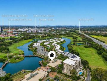North Facing Golf Course Residence with Lock Up Garage + Additional Car Space