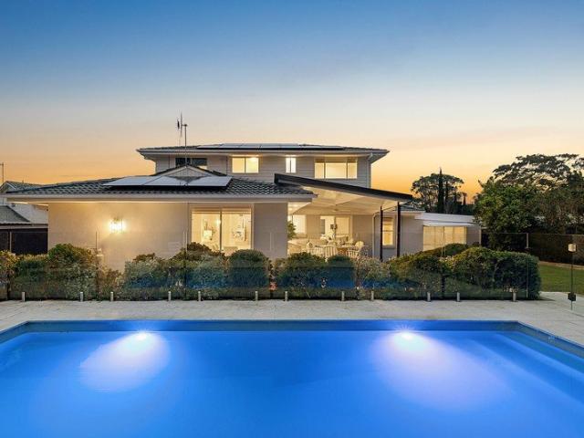 North facing poolside entertainer with level backyard