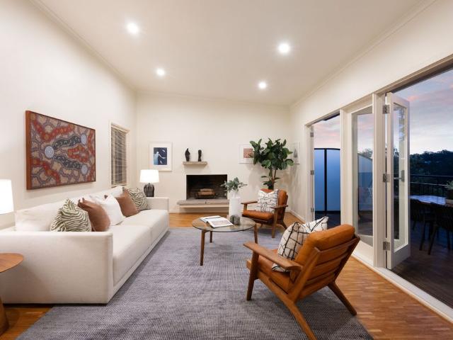 North facing with harbour views across to Castlecrag