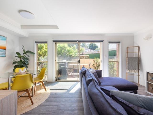 North facing townhouse with dual private outdoor spaces