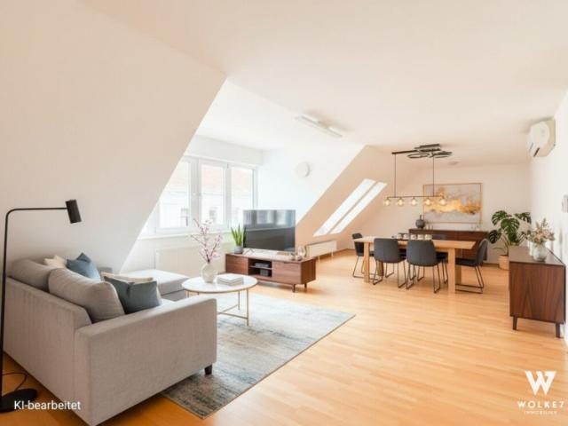 Reserviert NOTVERKAUF: Modern Living über den Dächern Wiens | 25 m² Terrasse I 3 Zimmer möglich | Klimatisiert I DG Ausbau 2012