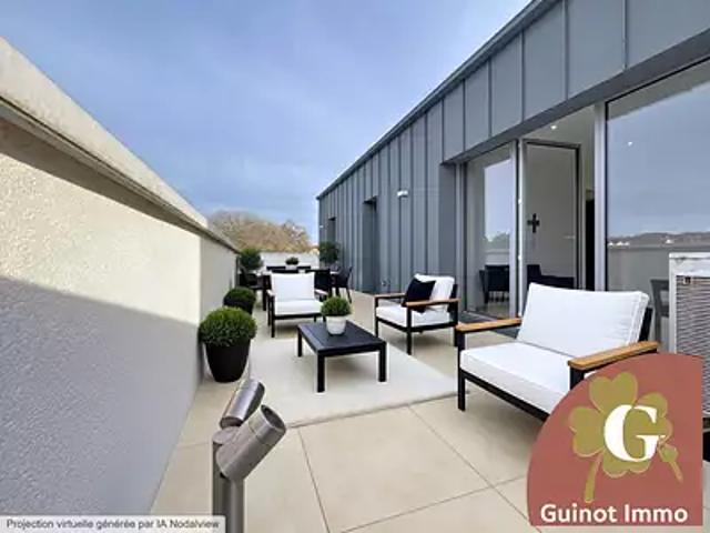 Notre Dame de Gravenchon 76330 Achat / Vente appartement 4 pièces t4 au dernier étage terrasse