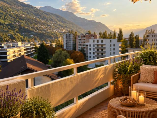 Nouveau à Sion: Beau 4,5 pièces complètement rénové