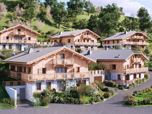 Nouveau chalet sur plan orientation sud de 6 chambres à vend. m² Samoëns