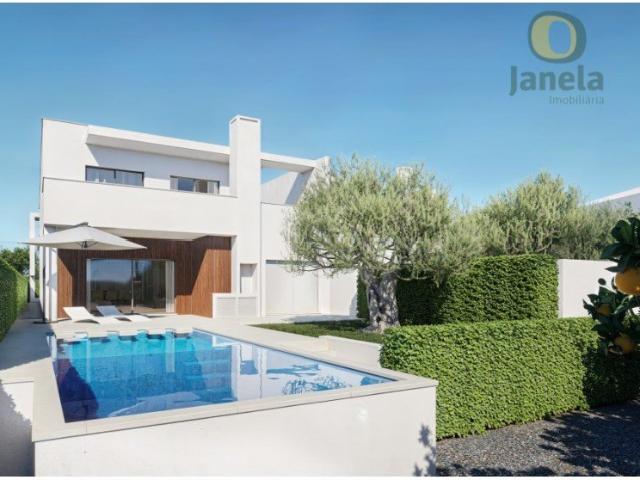 NOVA Moradia Contemporânea, com piscina e jardim 247m² Santa Bárbara De Nexe