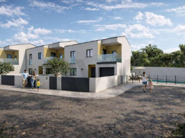 NOVA moradia T3, em condomínio, com logradouros privativos e piscina comum, na Abrigada