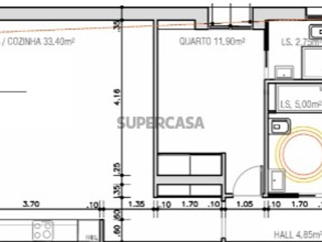 Nova construção Apartamento T2 sito no 1º andar de um edifício Monte Gordo, Algarve
