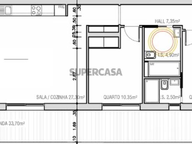 Nova construção Apartamento T2 sito no 1º andar de um edifício Monte Gordo, Algarve