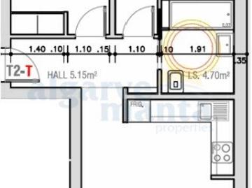 Nova construção Apartamento T2 sito no 4º andar de um edif. 55m² Monte Gordo